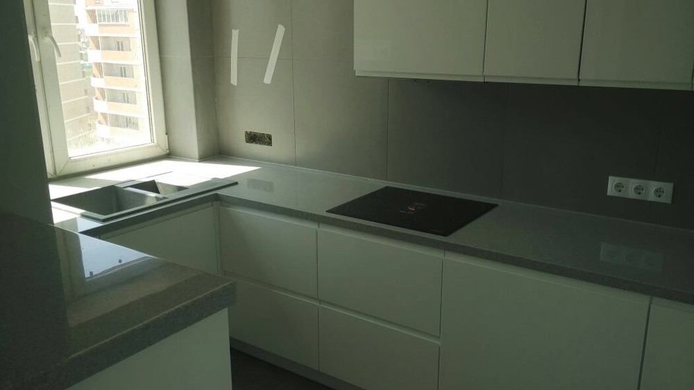 Акриловые кухни-Кухня МДФ в эмали «Модель 85»-фото4