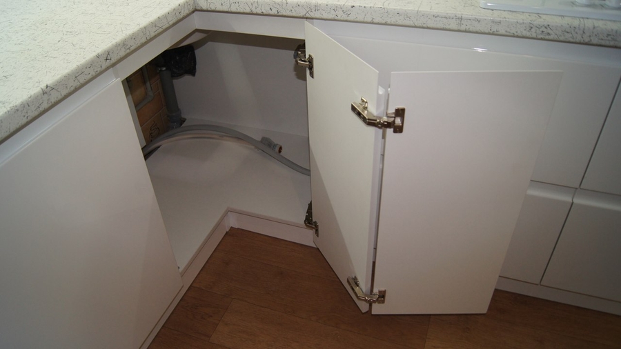 Белый кухонный гарнитур-Кухня МДФ в эмали «Модель 286»-фото6