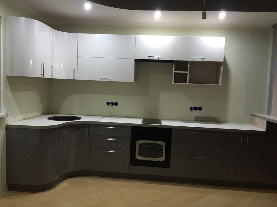 Белый кухонный гарнитур-Кухня «Модель 507»-фото2