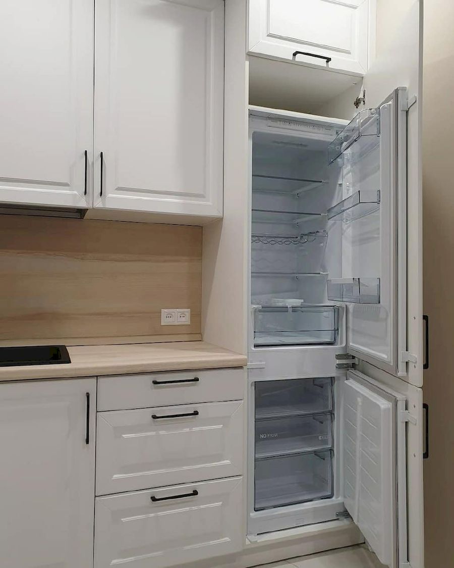 Белый кухонный гарнитур-Кухня МДФ в ПВХ «Модель 634»-фото5
