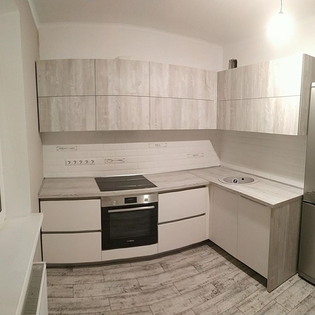 Белый кухонный гарнитур-Кухня из ЛДСП «Модель 626»-фото1