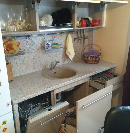 Акриловые кухни-Кухня из пластика «Модель 104»-фото14