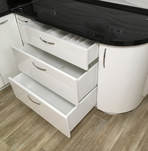 Белый кухонный гарнитур-Кухня МДФ в эмали «Модель 472»-фото11