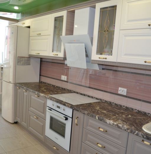 Встроенная кухня-Кухня МДФ в ПВХ «Модель 178»-фото6